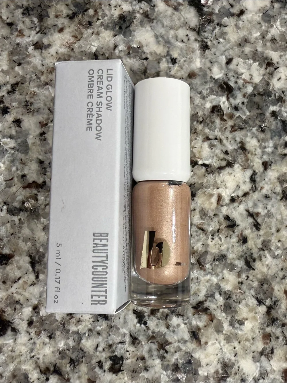 beautycounter Champagne Peach-Gold Aura Lid Glow Cream Shadow